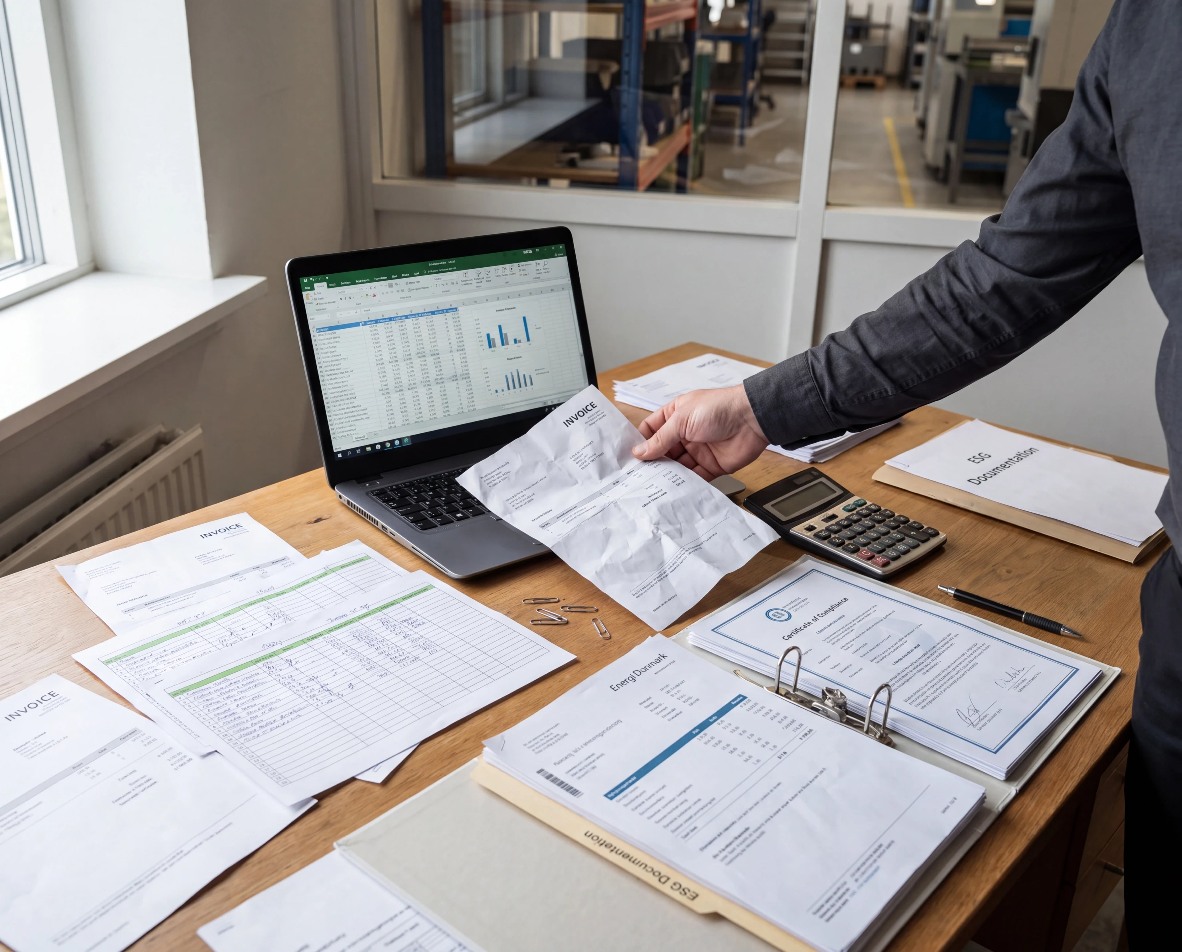 A customer ESG request being broken down into the datapoints it asks for